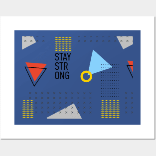 Stay Strong Pattern 02 Face Mask Posters and Art